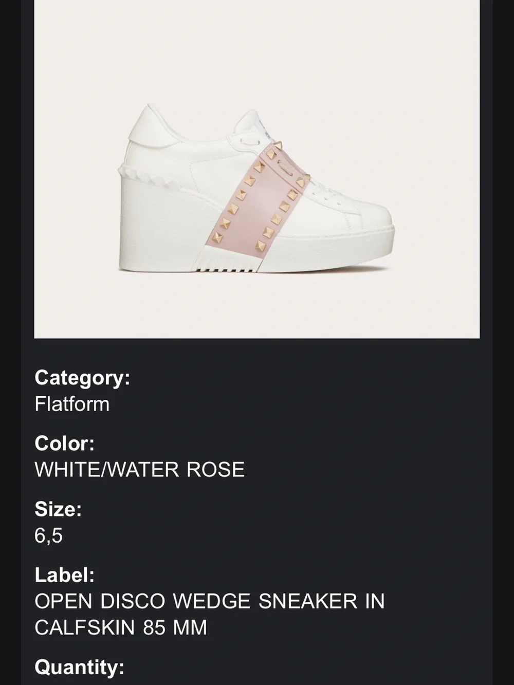 Valentino open disco wedge platform sneaker standout with these rockstar sneaker